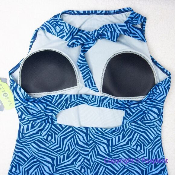 NEW Speedo Print High Neck One Piece Women's Recreational swimsuit, 18 - Picture 7 of 15